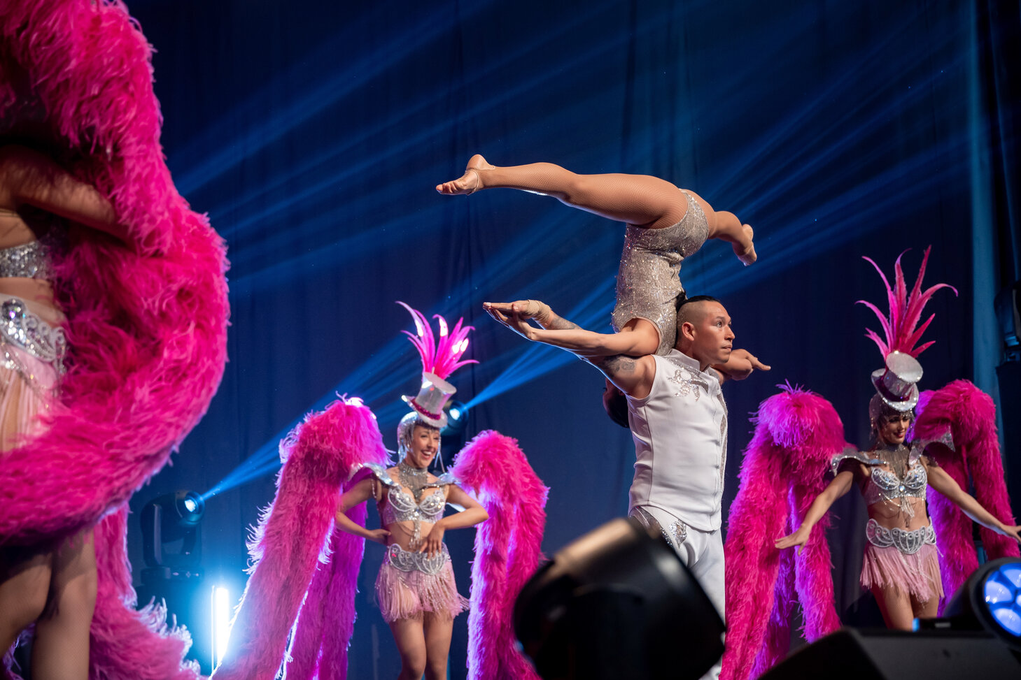 Live entertainment at Moonlight & Mistletoe Christmas party night at the ICC Birmingham