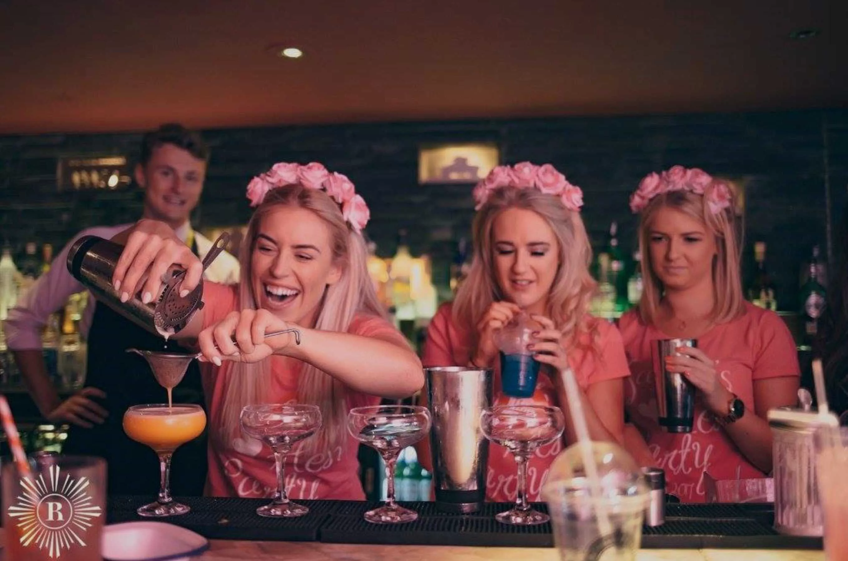 Cocktail masterclass experience for a work team Christmas party in Birmingham